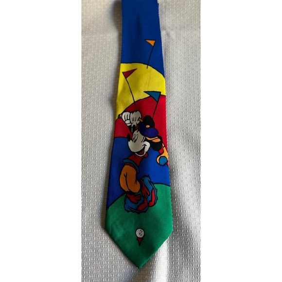 Other - Vintage Mickey & Co Golfing Silk Tie